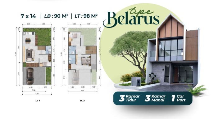 Serpong Garden 3 - Tipe Belarus