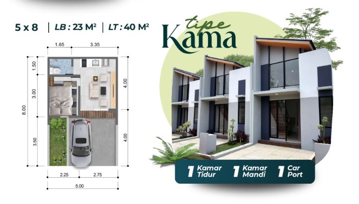 Serpong Garden 3 - Tipe Kama